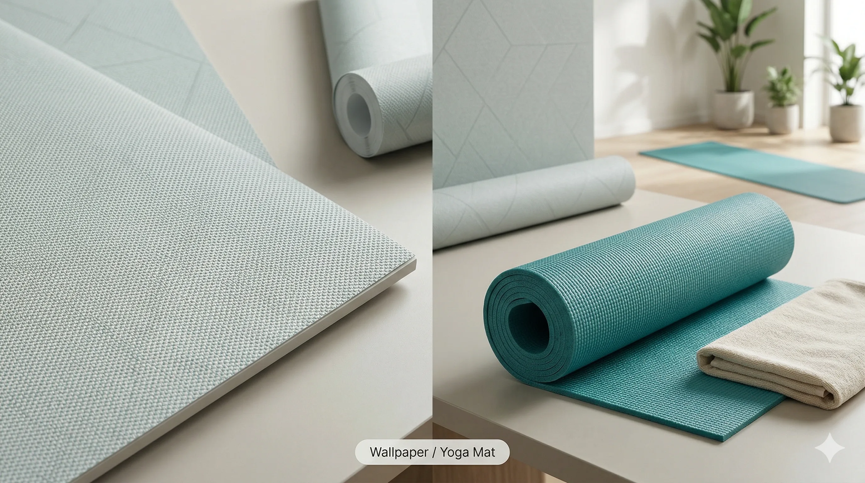 Wallpaper and Yoga Mat Application